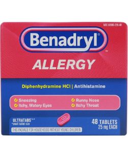 Benadryl UltraTab® Tablets, 48ct, 6/bx, 4 bx/cs