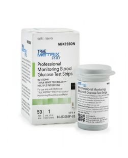 Blood Glucose Test Strips McKesson TRUE METRIX® PRO 50 Test Strips Per Box (50/BX 24BX/CS