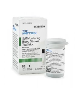 Blood Glucose Test Strips McKesson TRUE METRIX® 50 Test Strips Per Box (50/BX 24BX/CS
