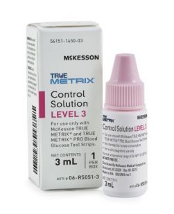 Glucose Control Solution McKesson TRUE METRIX® Blood Glucose Testing 3 mL Level 3