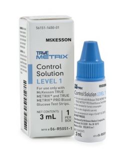 Glucose Control Solution McKesson TRUE METRIX® Blood Glucose Testing 3 mL Level 1