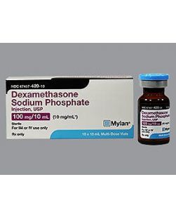 Dexamethasone Sodium Phosphate 10 mg / mL Intramuscular or Intravenous Injection Multiple Dose Vial 10 mL(10/CT)