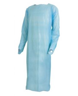 Over-the-Head Protective Procedure Gown McKesson Large Unisex NonSterile Blue GOWN, BREAK AWAY BLU UNIV (20/BX 6BX/CS)