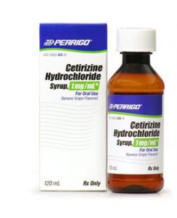 Cetirizine HCl 1 mg / mL Oral Syrup Bottle 120 mL(EA/1)
