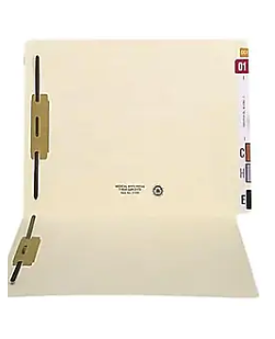 Medical Arts Press End Tab File Folders, Letter Size, Manila, 50/Box (31535)