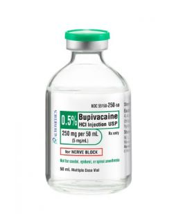 Sensorcaine Plain MDV 50mL, 0.50%, 25/pk