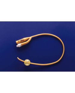 Coude Foley Catheter, 30cc, 2-Way, Silicone, 22FR, 16L, Sterile, 10/ctn (Continental US Only)