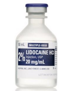 Xylocaine Plain MDV 50mL 2%, 25/pk