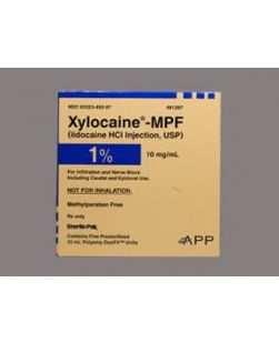 Xylocaine 1% MPF Poly Amp, 10mL, 5/pk