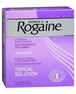 Womens Rogaine Hair Regrowth Treatment 2 Minoxidil Topical Solution 1 Month Supply Unscented 2 fl oz