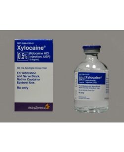 Xylocaine Plain MDV 50mL 0.5%, 25/pk