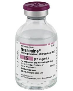 Nesacaine Inj MDV 30mL, 1%, 25/pk