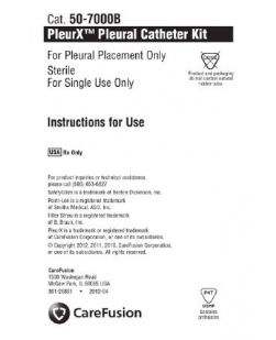 PleurX Pleural Catheter Kit, 10/cs (Continental US Only)