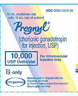 Pregnyl Powder f/Inj, 10mL/vl