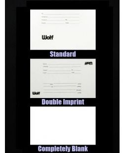 Double Personalized Imprint ID Cards, 3 x 5, 1000/bx