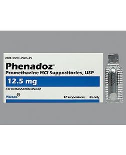 Promethazine Suppositories, 25mg, 12/bx