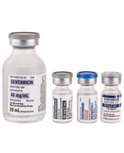 Gentamicin Sulfate Inj MDV, 40mg/mL, 25x20mL/bx