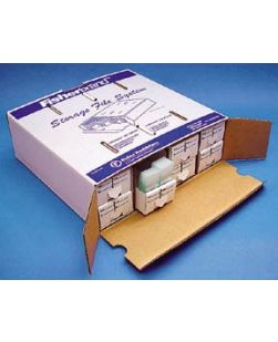 Microscope Slide File, 20 Places, Yellow, 12/cs