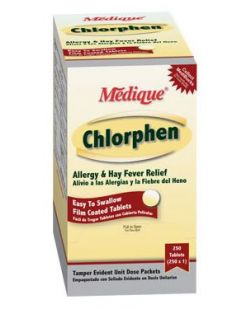 Chlorphenir 4mg, Tablets 24s, Compare to Chlor-Trimeton®, 12/bx, 3 bx/cs (UPC 01512700024) (Continental US Only)