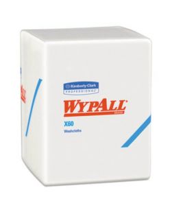 WYPALL X60 Shower Towel, 22.5 x 39, White, 100/pk, 3 pk/cs