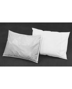 Plastistaff Pillow Cover, 4 mil, White, Zipper Style, 12/cs