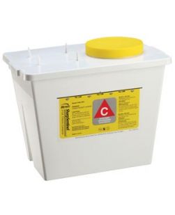 Chemo Container, 2 Gal, White, 30/cs