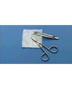 Suture Removal Set, Metal Forceps, 4, Sterile, Sterile, 50/cs