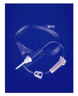 IV Administration Set, 15 Drops, Combination Vented/ Non-Vented, (Y) Injection Site, Luer Slip, 78 Tube, Roller Clamp, Pinch Clamp, 50/cs (120 cs/plt)
