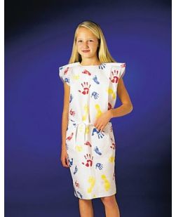Pediatric Exam Gown, TPT White, 20 x 36, 50/cs
