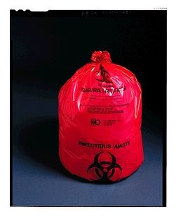 Infectious Waste Bag, 11 x 14, 1.5 mil, 1-2 gal, 50/pk, 10 pk/cs