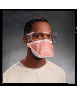FLUIDSHIELD PFR95 Particulate Filter Respirator & Surgical Mask, Polyurethane Headband, Small Size, Orange, 35/pkg, 6 pkg/cs
