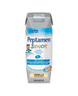 Peptamen Junior®, Vanilla, 250 mL Tetra Prisma, 24/cs (144 cs/plt) (Minimum Expiry Lead is 90 days)