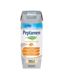 Peptamen®, Prebio1, Vanilla, 250 mL Tetra Prisma, 24/cs (144 cs/plt) (Minimum Expiry Lead is 90 days)