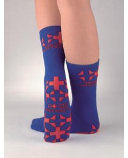 Adult Slipper Socks, Gray, 48 pr/cs (custom imprinted)