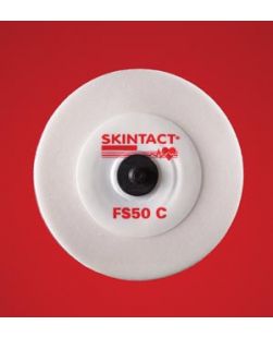 Stress Test ECG Electrode, 50mm, Radio Translucent, Foam, Carbon Stud, Diaphoretic, Hypoallergenic, 1200/bx