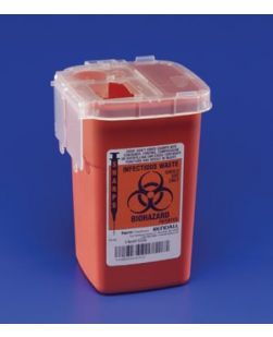 Sharps Container, 1 Qt, Red, 100/cs (24 cs/plt) (Continental US Only)