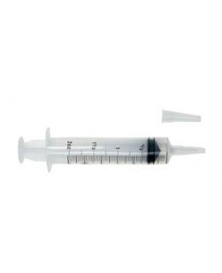 Irrigation Syringe, 60cc, Flat Top, Catheter Tip with Tip Protector, Sterile, Packaged in Poly Pouch, 50/cs (80 cs/plt)