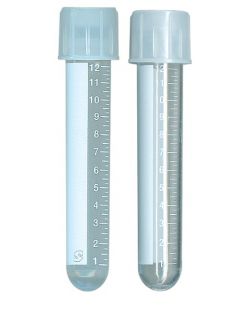 Culture Tube, 17mm x 95mm, No Cap, Polypropylene, 125/pk, 8 pk/cs