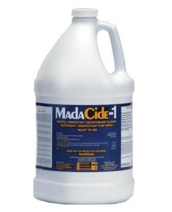 MadaCide-1 Disinfectant/ Cleaner, Gallon Bottle, 4/cs