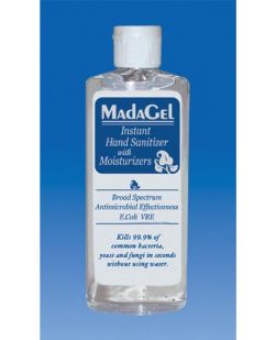 MadaGel Instant Hand Sanitizer Gel, 4 oz Squeeze Bottle, 24/cs