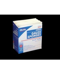 Gauze Sponge Cotton 12-Ply 4 X 4 Inch Sterile