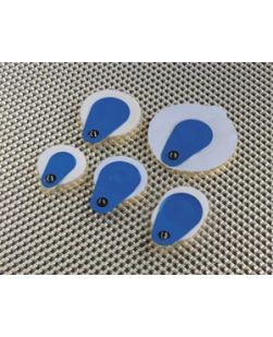 Blue Max Electrode, Wet Gel, Foam, Offset Snap, Round 46mm (1.81), 25/pch, 40 pch/cs