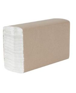 Traditional C-Fold Towels, White, 200/pk, 12 pk/cs (24 cs/plt)