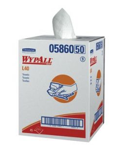 WYPALL Professional Towels, White, Bath Size, 19½ x 42, Disposable, Pop-Up Box, 200/bx (18 bx/plt)