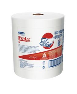 WYPALL X80 Jumbo Roll Shop Towels, White, 12½ x 13.4, 475/pk