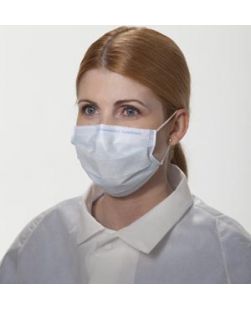 Fog-Free Surgical Mask, Orange, 50/pkg, 6 pkg/cs