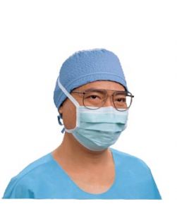 Fog-Free Surgical Mask, Blue, 50/pkg, 6 pkg/cs