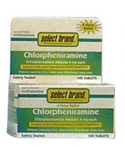 Chlorphenir 4mg, Tablets, 100s, Compare to Chlor-Trimeton®, 36/cs (UPC 01512700733) (Continental US Only)