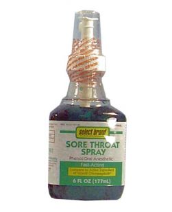 Throat Spray, Menthol, Compare to Chloraseptic®, 6 oz, 12/cs (UPC 01512700155) (Continental US Only)