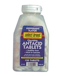 Antacid Chewable Tablet, Peppermint, 150s, Compare to the Active Ingredient of Rolaids® 24/cs (UPC 01512700567) (Continental US Only)